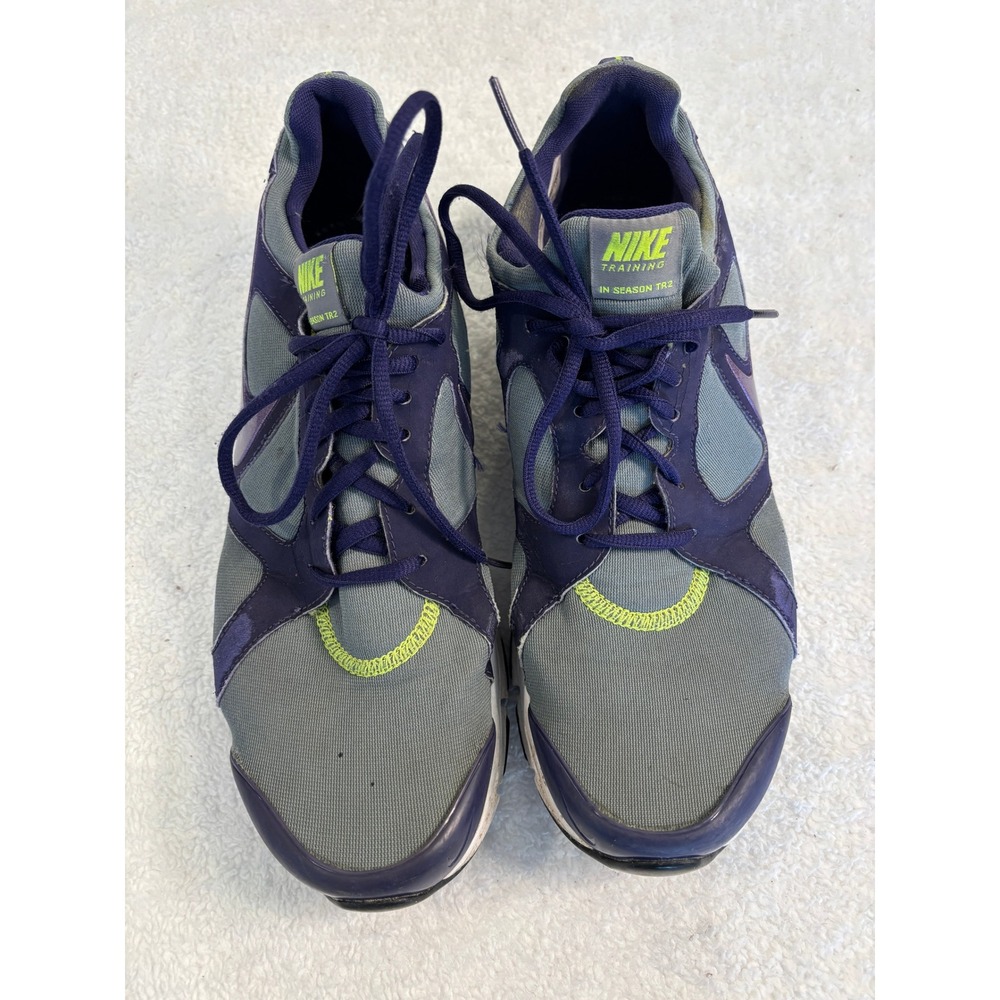 Nike In-Season TR 2β Training Shoes Grey Purple Neon Green 525737-002 Womens 11